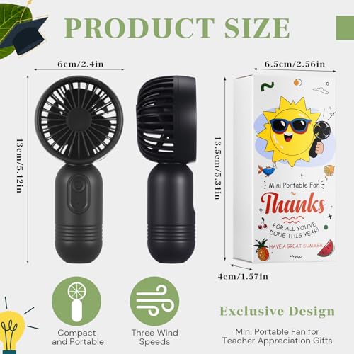 Retisee Mini Handheld Fan for Teachers - USB Rechargeable & Portable