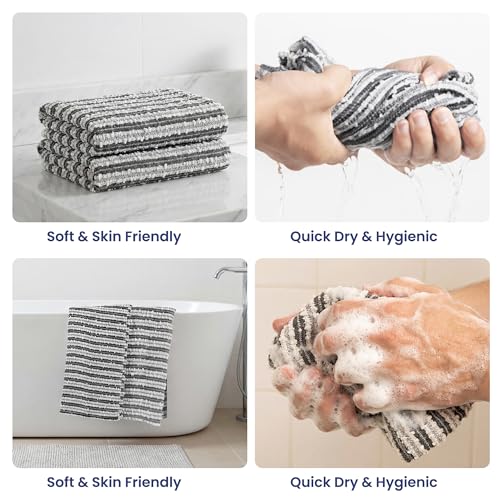 Japanese Exfoliating Body Scrubber Towel for Smooth Skin