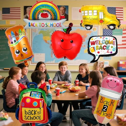 Back to School Balloon Set, Multicolour First Day of School Party Decorations