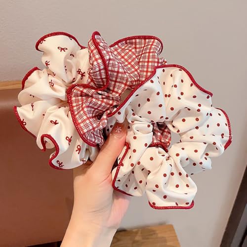 Oversized Puffy Hair Scrunchies Jumbo Elastic Hair Ties for Thick Hair