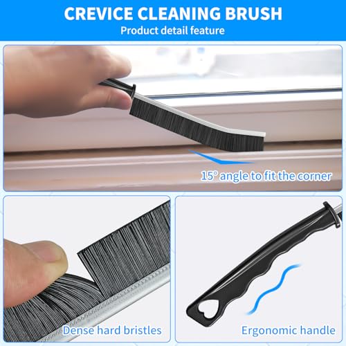 4TH Crevice Cleaning Brush Set - 12 Pack for Deep Cleaning Small Spaces