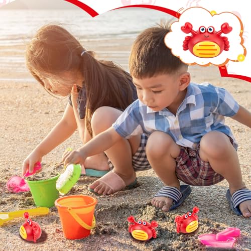 Civaner 6 Pack Mini Crab Pull Back Toy Cars for Kids