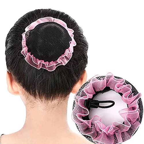 7pcs Large Hair Bun Covers with Drawstring Floral Elastic Snoods