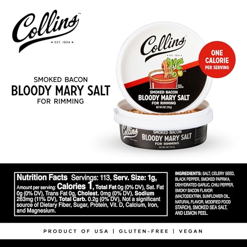 Smoked Bacon Bloody Mary Salt Rimmer - 4oz Cocktail Enhancer