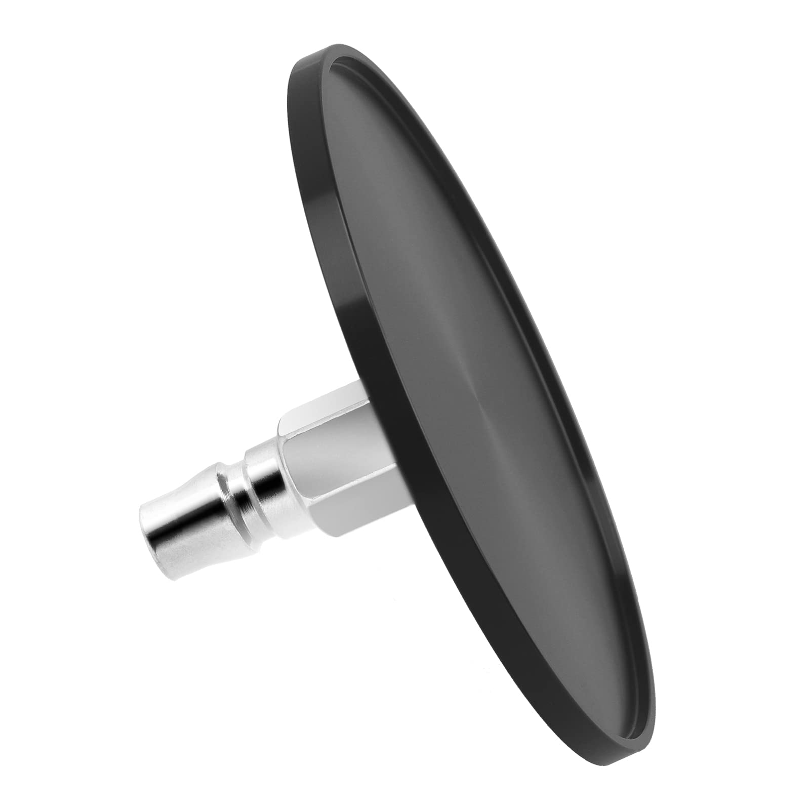 Suction Cup Adapter for Vac-U-Lock Machine, Stainless Steel Quick Air Connector Device Attachment, 4 Inch (Black)