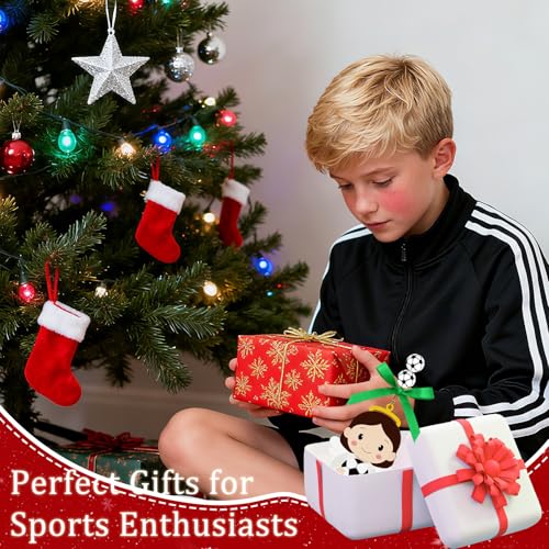 Soccer Angel Wooden Easter Ornament - Hanging Decoration for Tree