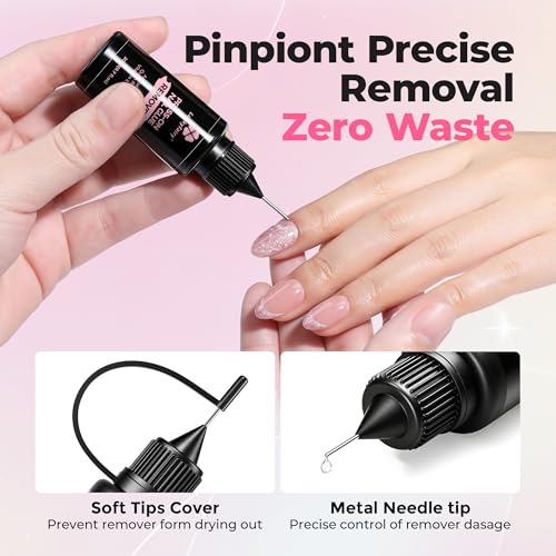 Luckyfairy Press on Nail Glue Remover - 20ml Acetone-Free Formula