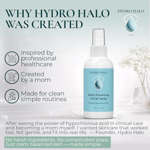 Hydro Halo 0.02% Hypochlorous Acid Face Spray - 4 oz