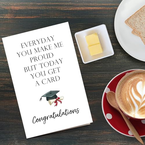 Funny Graduation Card for Son or Daughter - Humorous Congrats Card