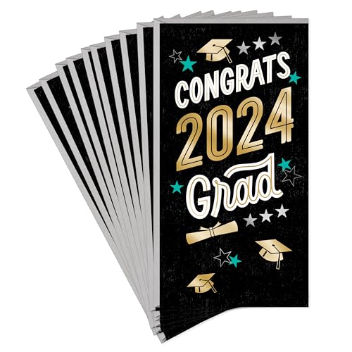 Hallmark 2024 Graduation Cards with Envelopes - 10 Pack