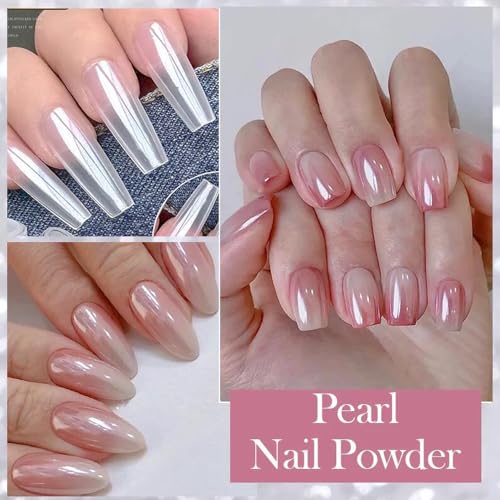 Bellecrey Laser Chrome Nail Powder Mirror Effect Pigment Art Dust Kit