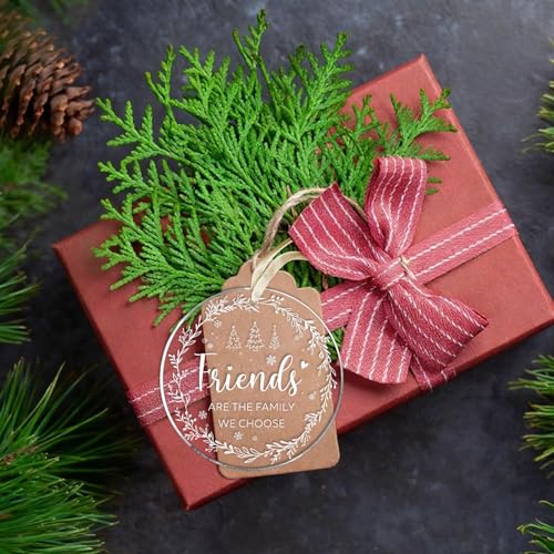Best Friend Acrylic Christmas Ornament - Friendship Holiday Keepsake Gift