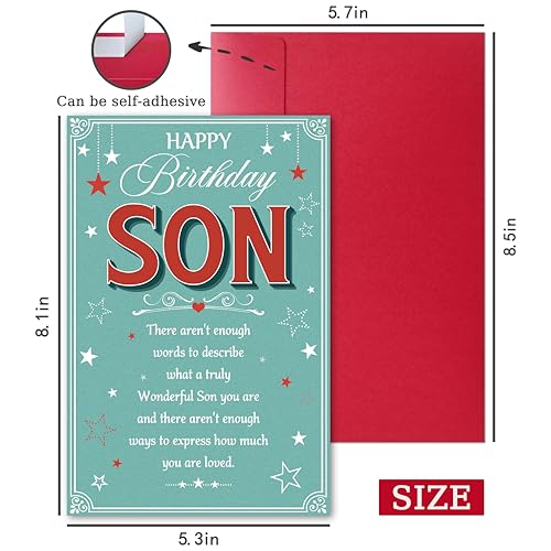 Heartfelt Birthday Card for Son - Meaningful Gift from Parents