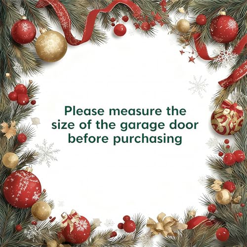 Snowman Christmas Garage Door Banner 6x13ft Merry Christmas Wall Banner - Variation of Snowman-2