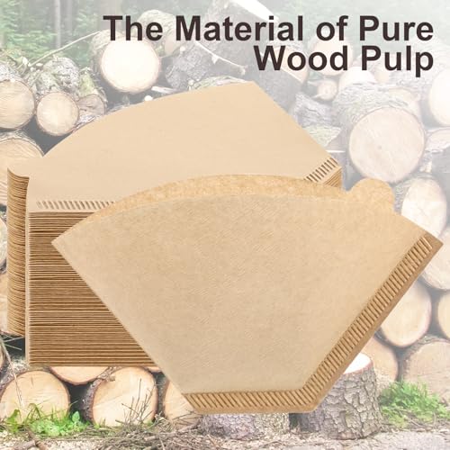 Prudiut #2 Unbleached Cone Coffee Filters - 100 Count Paper Filters