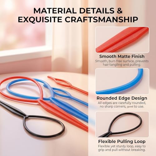 UPSTORE 10-Piece Plastic Magic Hair Braider and Ponytail Styling Kit