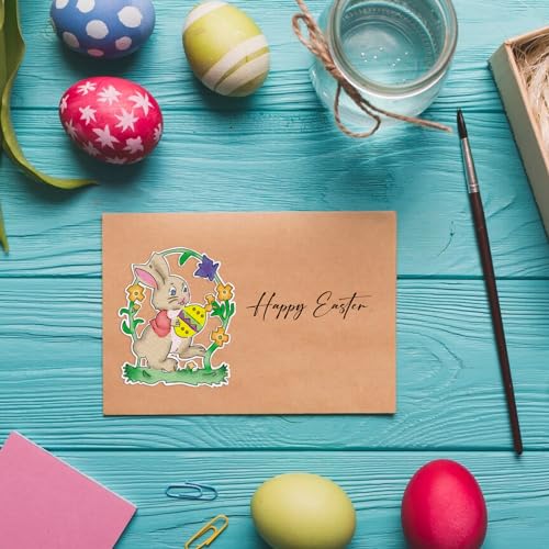 Easter Metal Cutting Dies - Cartoon Rabbit Stencil for Card Making