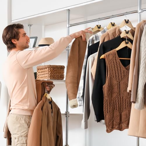 HOUSE DAY Black Clothes Hanger Connector Hooks - 60 Pack