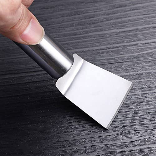 Stove Brush & Stainless Steel Scraper Set - 2pcs Gas Stove Cleaner