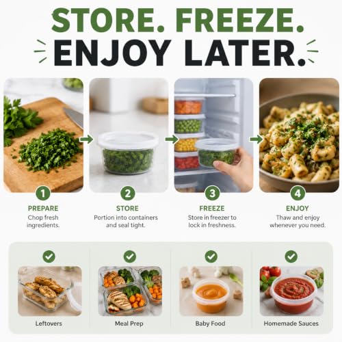 Greenco 20-Piece Small Food Storage Containers Set with Lids
