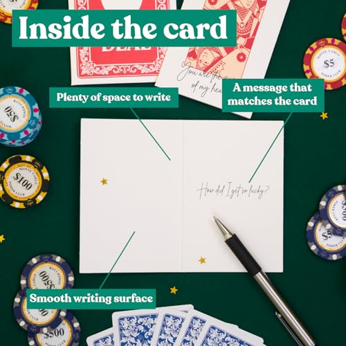 Romantic Poker-Themed Love Card - You're The Queen of My Heart