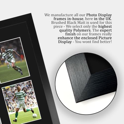 Football Memorabilia Signed Photograph Display 16x12 Inches Framed - Henrik Larsson