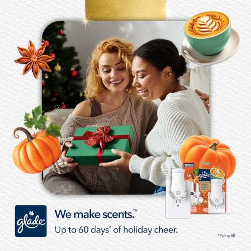 Glade PlugIns Air Freshener Starter Kit - Golden Pumpkin & Spice, 1 Warmer