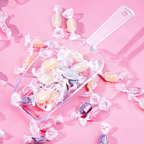 Hmxpls 7.5-Inch Clear Acrylic Scoops - 6 Pack for Candy, Ice & Dry Goods