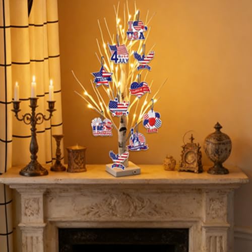 Independence Day Door Sign Decorations - Patriotic 9-Piece Set