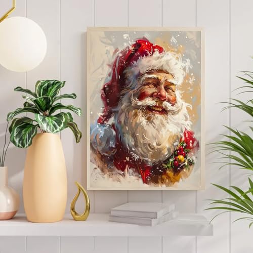 Christmas Diamond Painting Kit - Santa Claus Full Drill Crystal Art 30x40cm - Variation of THIS listing