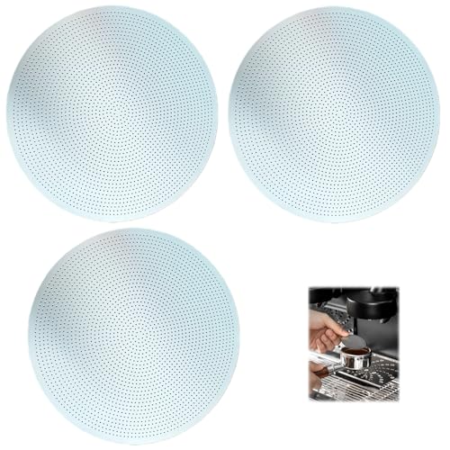 53mm Espresso Filter Screen Set - 3 Pcs Stainless Steel Puck Screen