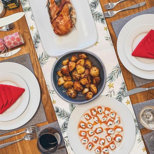 Christmas Table Runner 13x71 Inch - Festive Holiday Decor