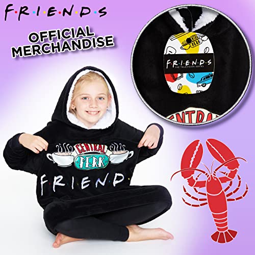 Friends Wearable Blanket Hoodie for Girls - Cozy Sherpa Fleece