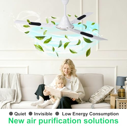 10-Pack Coconut Carbon Ceiling Fan Filters - Odor Absorbing Air Purifiers