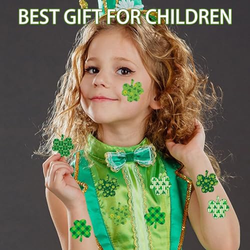 St. Patrick's Day Stickers - 48 Assorted Shamrock Designs
