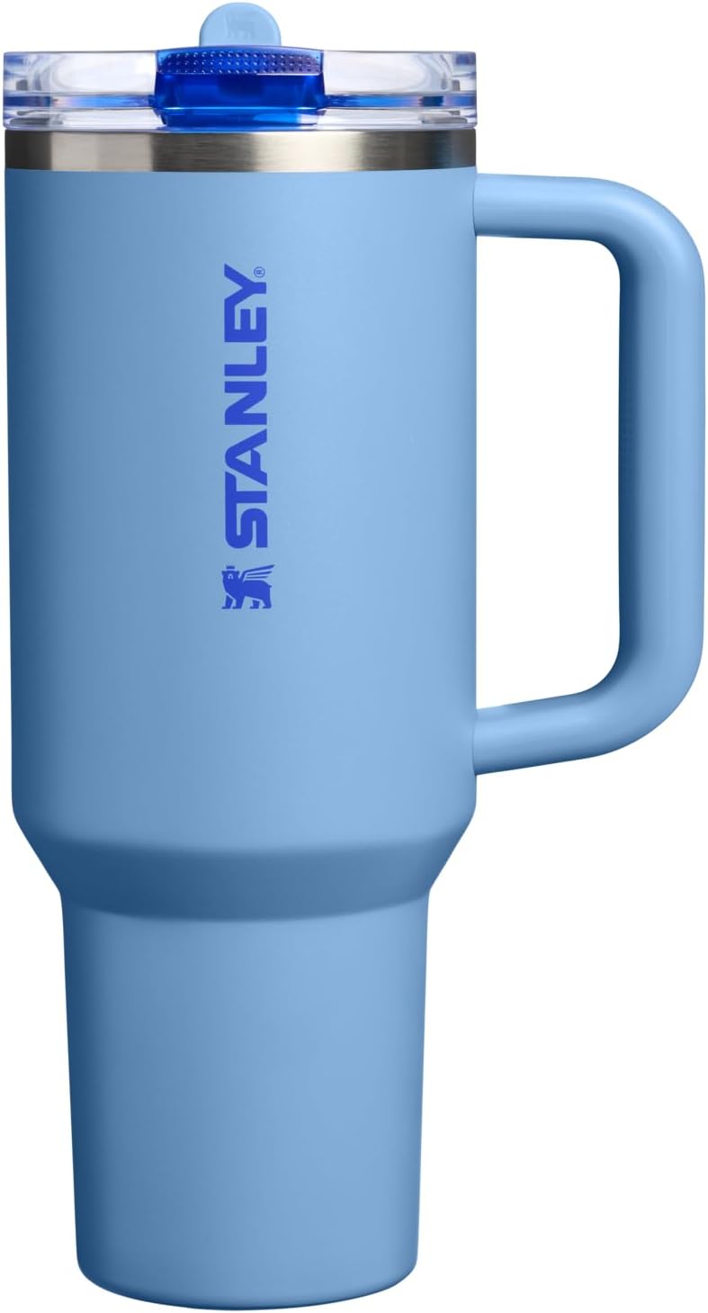 STANLEY Quencher ProTour 40 oz Tumbler - Leakproof Lid, Built-In Straw & Handle | BPA-Free Blue Sky