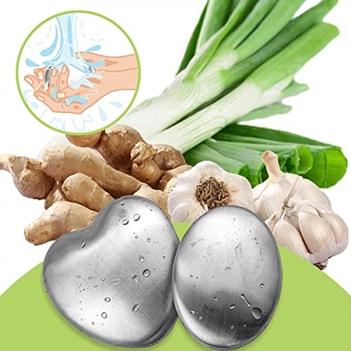 Stainless Steel Odor Remover Soap Bar Set - Kitchen Hand Deodorizer