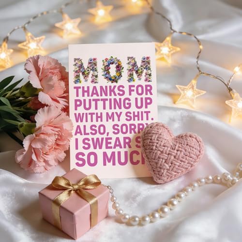Funny Mother's Day Card - Rude Humor Birthday Card for Mom