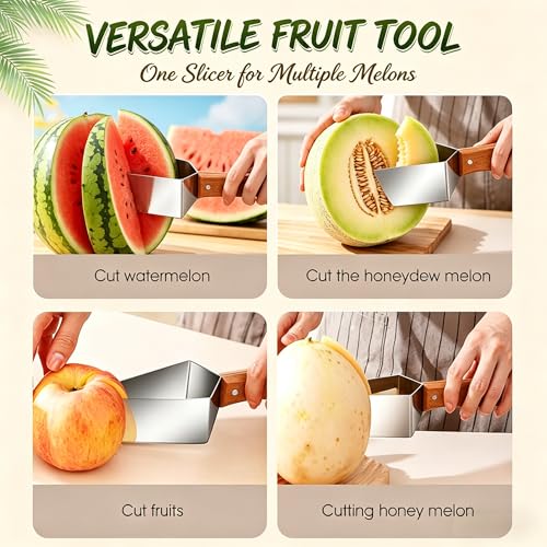Stainless Steel Triangle Watermelon Cutter - 2 Pack Slicer Set