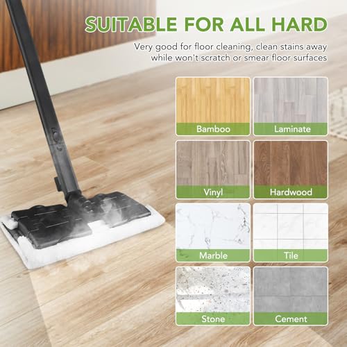 Sgizoku 10 Pack Microfiber Steam Mop Pads & Ironing Cloths for Waitbird STC-EU168
