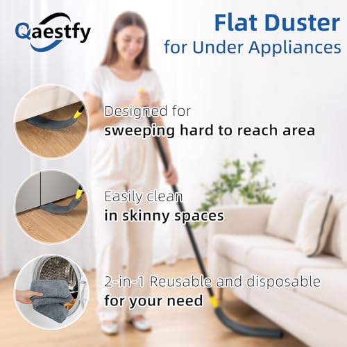Qaestfy Reusable Microfiber Cleaning Cloths for Appliance & Furniture Cleaning (Pack of 2)
