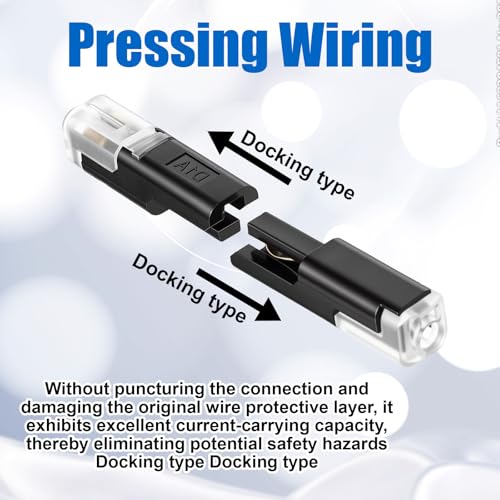 20-Pack 1 Pin Low Voltage Wire Plug-in Connectors for 16-18 AWG