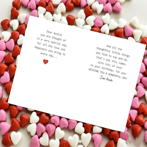 Watercolor Floral Thank You Card for Aunt - Heartfelt Message