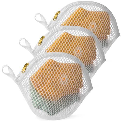 KOOZTI Fine Mesh Laundry Bags for Face Masks & Socks - 3 Pack, 6x6 Inch