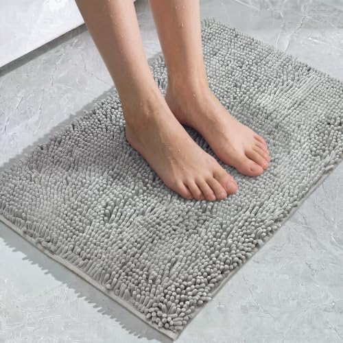 AceSoul Chenille Bath Rug 29.5x19.5 - Soft, Absorbent & Quick Dry