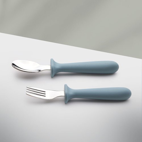 Eascrozn Baby Feeding Set - 2 Pack Silicone Suction Plates & Utensils | BPA Free, Perfect for Baby Led Weaning