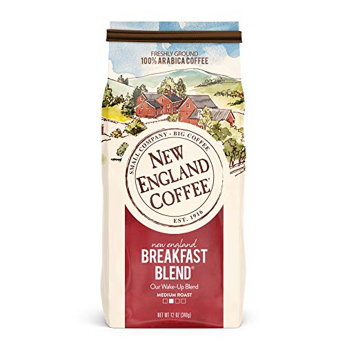 New England Coffee Breakfast Blend Ground Coffee, 12oz