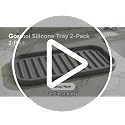 Gosmol 9x3.5 Inch Silicone Sink Caddy & Sponge Holder - Black Kitchen Organizer