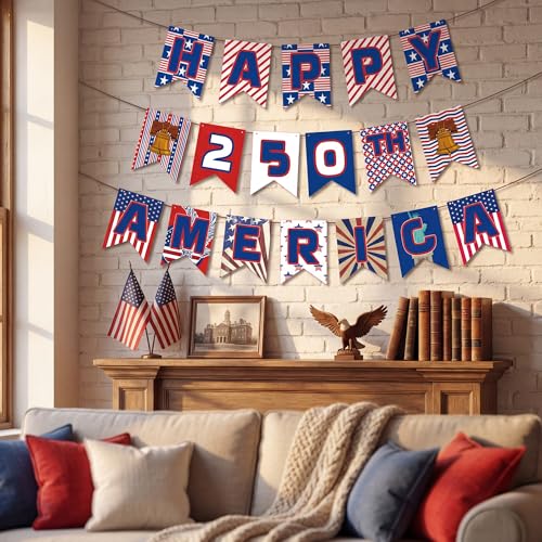 250th Anniversary Patriotic Banner for 4th of July Celebrations