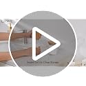 Luxspire Glass Qtip Holder Dispenser with Bamboo Lid - 2 Pack